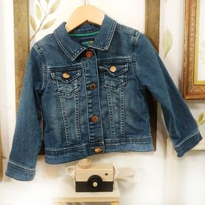 Osh Kosh Long Sleeved Jean Jacket Snaps Size 3 T